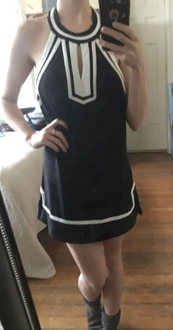 60’s Inspired Halter Mini Dress Size M - Image 3