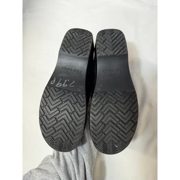 Dansko Professional Black Patent Leather Clogs Slip On Work Nurse 39 - Image 6