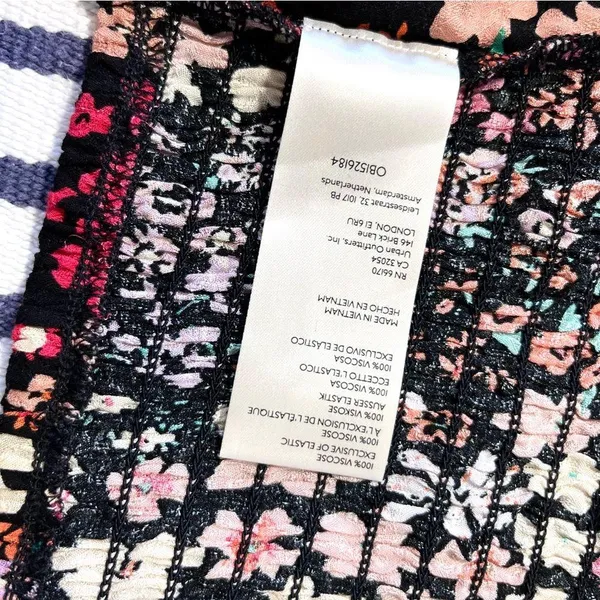 Free People NWOT Ava Floral Reversible Micro Top Large - Image 10