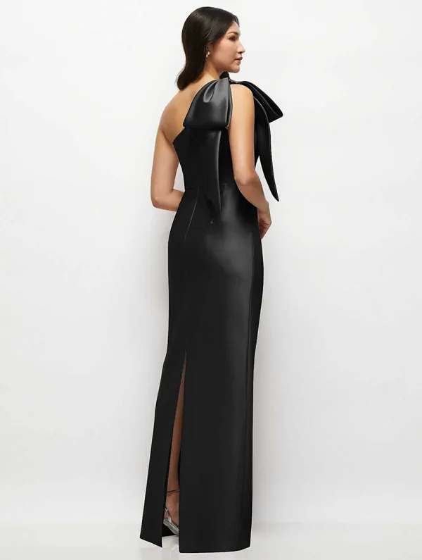 Alfred Sung One-Shoulder Black Dress - Image 2