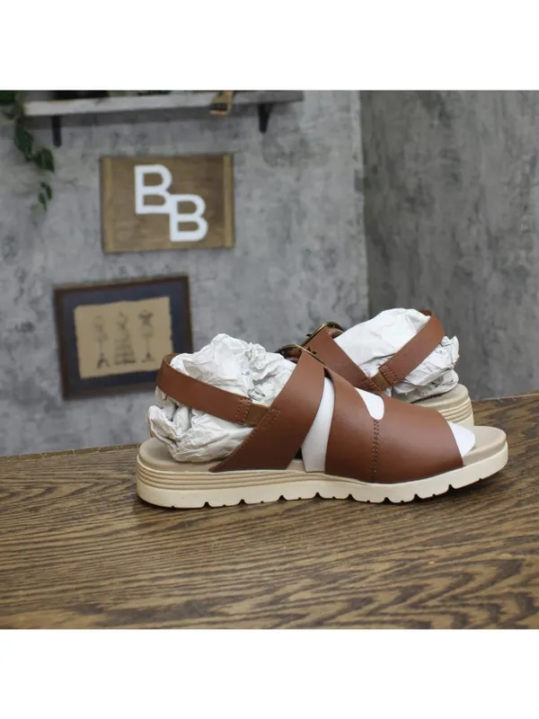 Easy Street Daydream Womens Slingback Wedge Sandals DAYDREAM Cognac Brown 9WW - Image 6