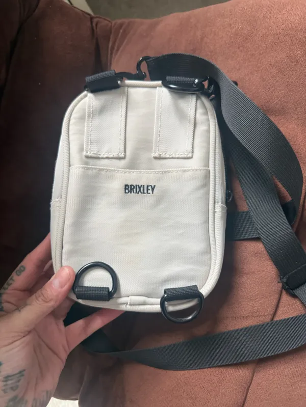 Brixley White Compact Crossbody Bag for Women - Image 2