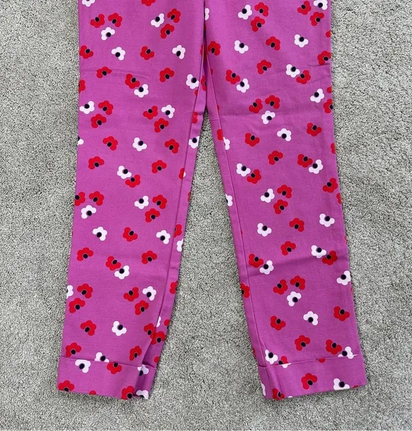 Boden Women’s Sorrento Kensington Floral Pants Trousers Mid Rise Stretch Pink 6R - Image 6