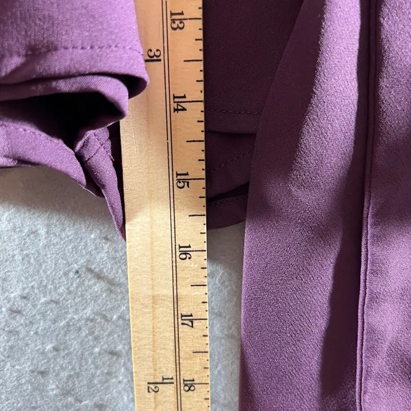 1284 | Zara Ruffled‎ Wrap Tie Waist Mini Skort Purple Womens S - Image 4