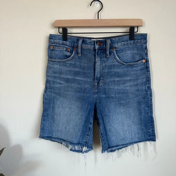 Madewell High Rise Denim Mid Rise Shorts - Image 11