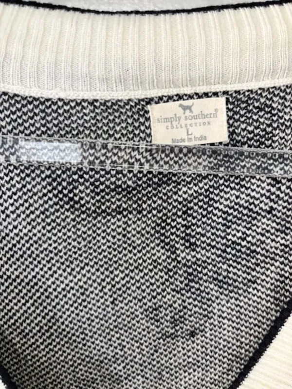 Simply Southern Women’s Size L Cropped Button Front Turtle Cardigan Sweater - Image 8