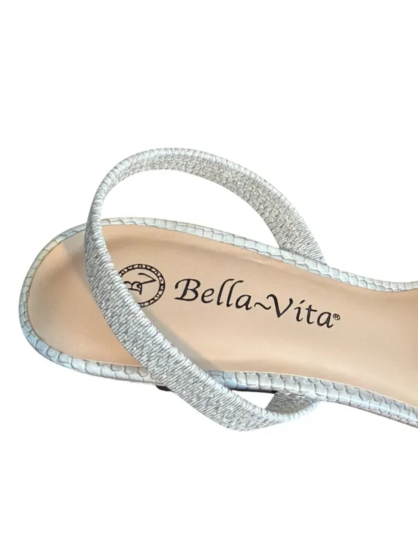 Bella Vita Sarah II Slingback Shoes Faux Natural Snake Kitten Heel Size 7.5M - Image 8