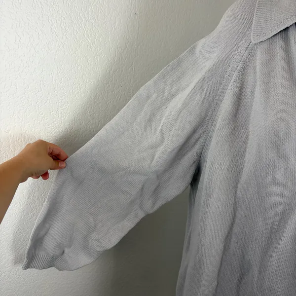 Free People Free-est Drea oversized gray polo collar sweater - Image 5
