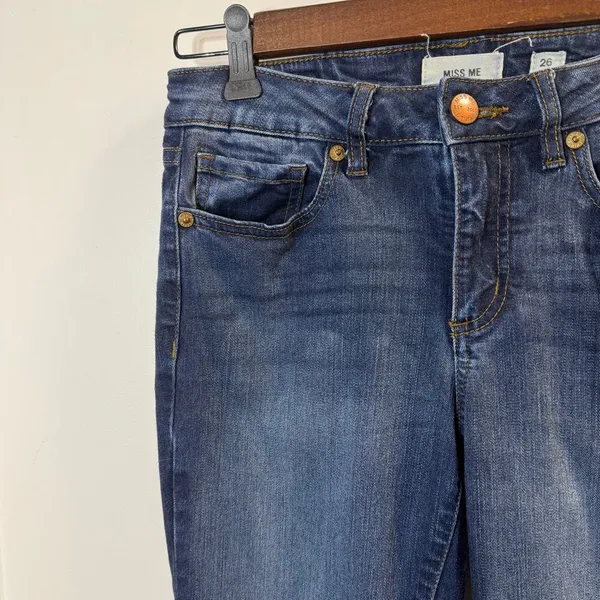 Miss Me Women’s Mid Rise Skinny Jeans Size 26 - Image 3