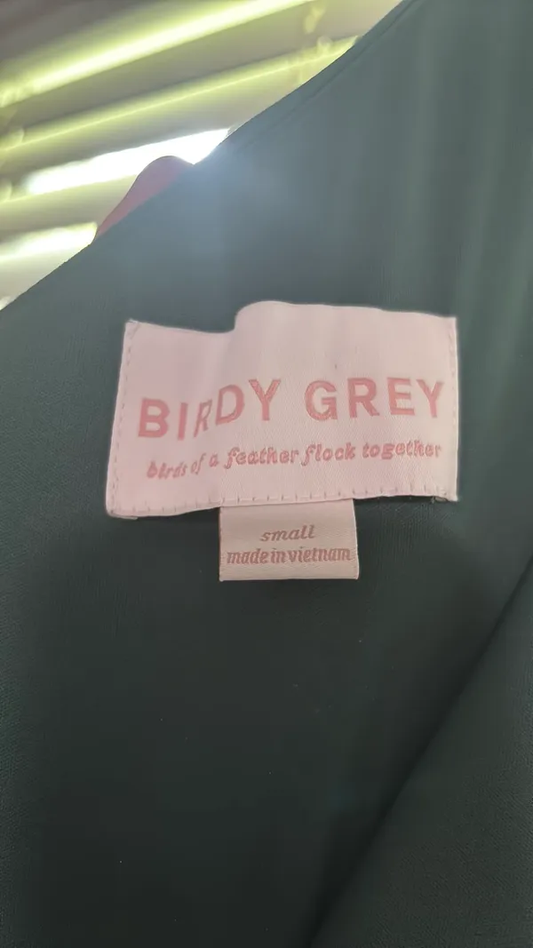 Birdy Grey One shoulder teal dress - Image 6