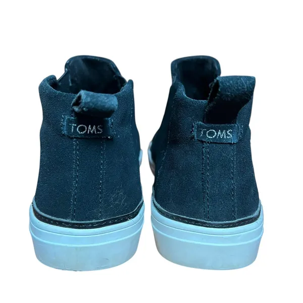 TOMS Ankle Boots Women's Size 11 Black Suede Chelsea Casual Minimalist Comfort - Image 4