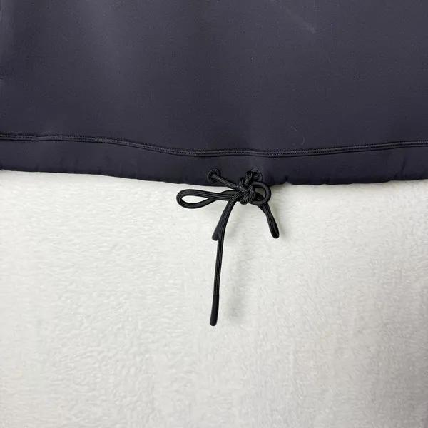 Lululemon Unleash Strength Hoodie Spacer Black 1/2 Zip Women's size 12 - Image 3
