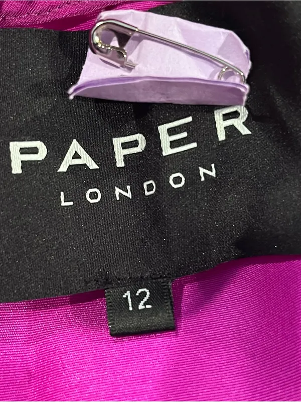 🌺Paper Of London Purple Sleeveless Halter Dress Size 12🌺 - Image 5