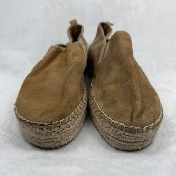 Sam Edelman Khloe Tan Suede Espadrille‎ Platform Slip On Flats 10M - Image 3