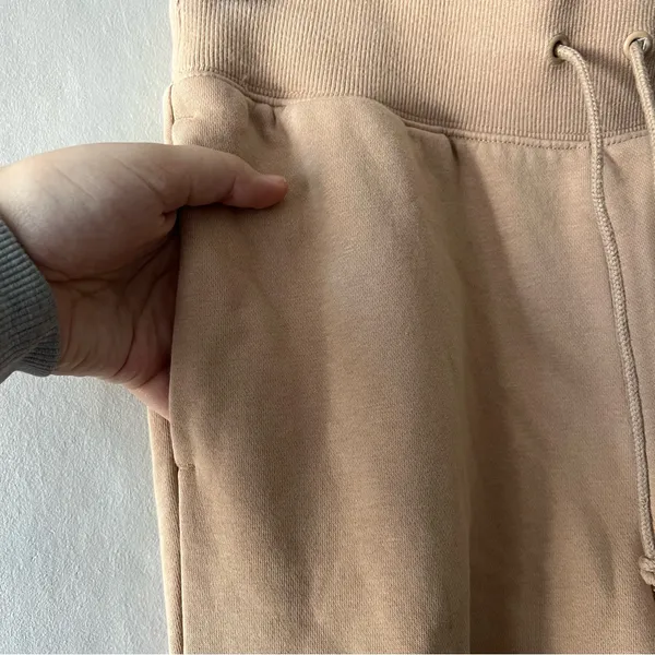 Nike Tan Phoenix Fleece Joggers Size Small - Image 3
