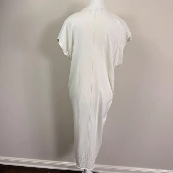 Colorush Studio Jixy Cotton Silk Cashmere Button Front Maxi Dress Cream Small - Image 5