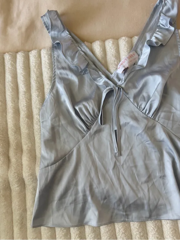 Birdy Grey Sutton Pajama Tank Top Mist Blue - Image 3