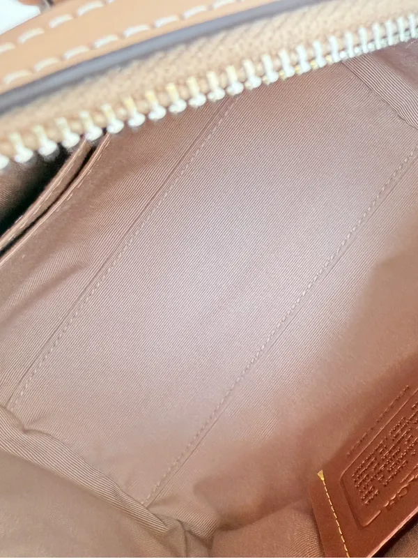 NWT Coach Mini Rowan Crossbody Bag Rainbow Signature Canvas CDC39 Sand Multi - Image 7