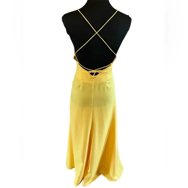 Luxxel Beautiful Yellow Dress - Image 2