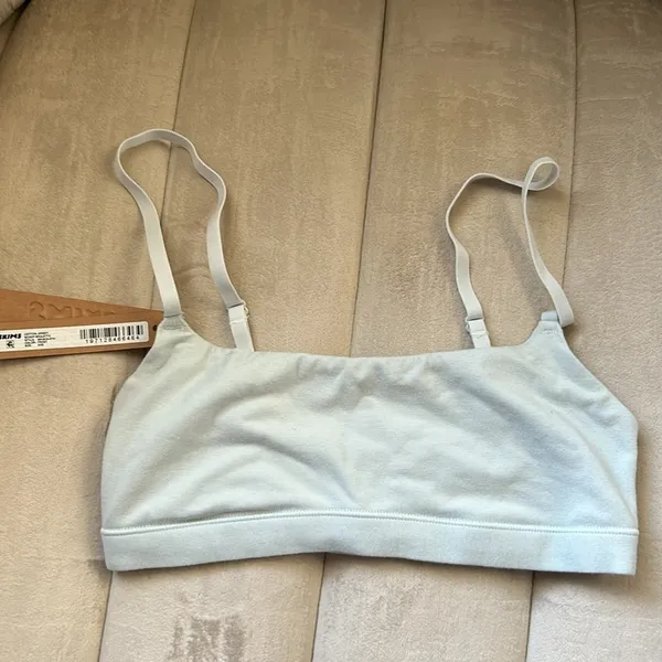 ❄️Skims Cotton (B17) Jersey Scoop Neck Bralette In Frost Xxs - Image 4