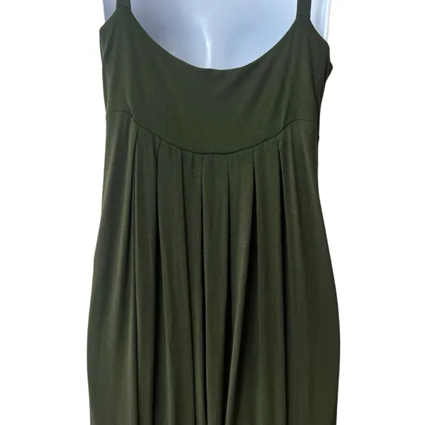 Karen Alexander Boston Proper Green‎ Studded Maxi Dress Resort Travel Summer M - Image 7