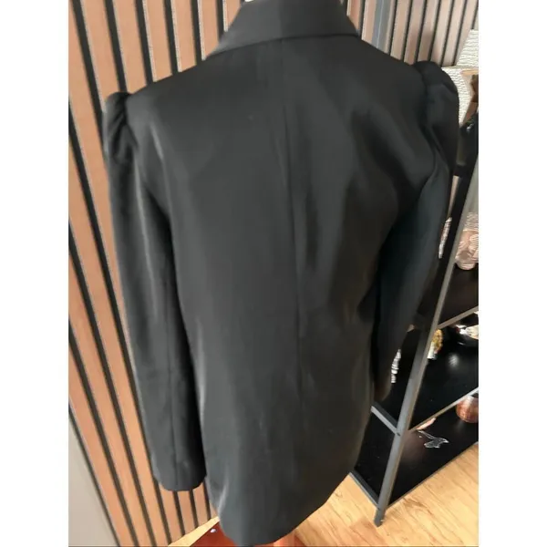 Express puffy sleeve blazer black work attire size small stylish long - Image 4