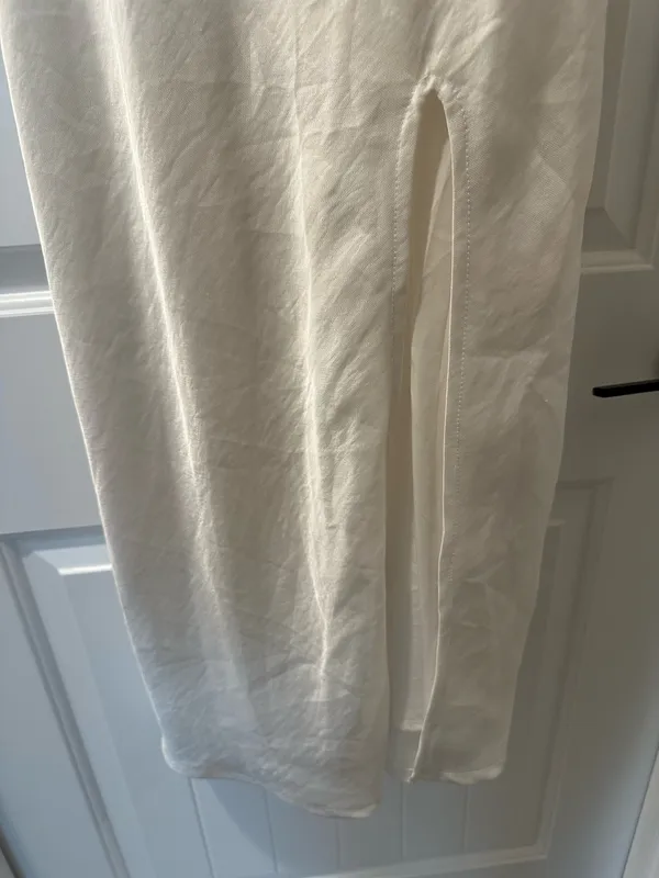 Lulus White Silk Dress - Image 3