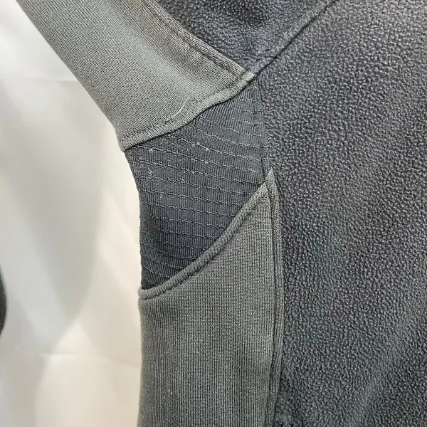 REI adult black gray fleece‎ full zip pocket outdoor athletic active jacket S/M - Image 6