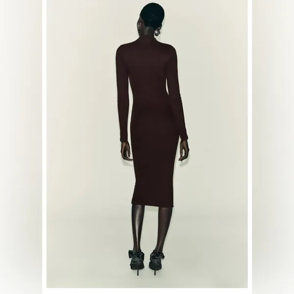 Zara RIB MIDI DRESS‎ - Image 3