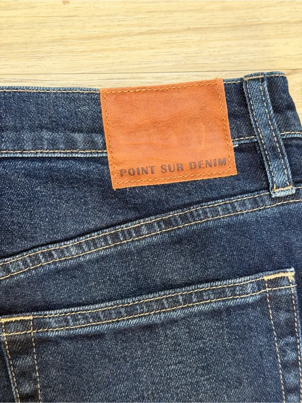 J Crew Point Sur Shoreditch High Rise Straight Jeans Dark Wash 90s Minimalist - Image 3