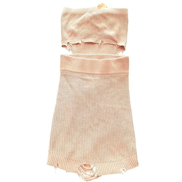SER.O.YA Lola Knit‎ Distressed Strapless Cutout Dress NWT Small - Image 2
