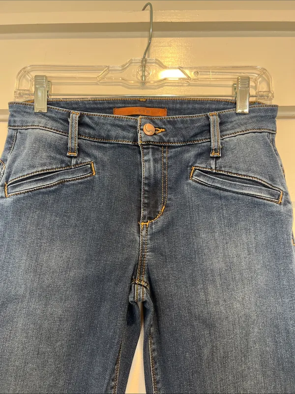 Joe's Jeans Deep Blue flawless the mustang Flared Wide-Leg Jeans size 28. - Image 4
