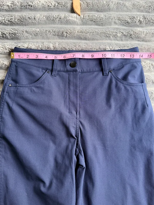 Lululemon City Sleek Pant Size 4 True Navy 5 Pocket Quiet Luxury Office Casual - Image 5