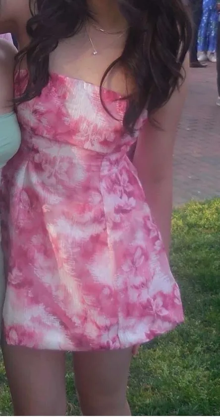 Hello Molly Mini Dress Pink Floral - Image 3