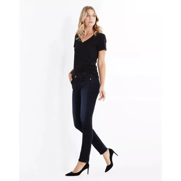 AG ADRIANO GOLDSCHMIED‎ Stilt Mid Rise Cigarette Leg Jean in Jetsetter size 32R - Image 2