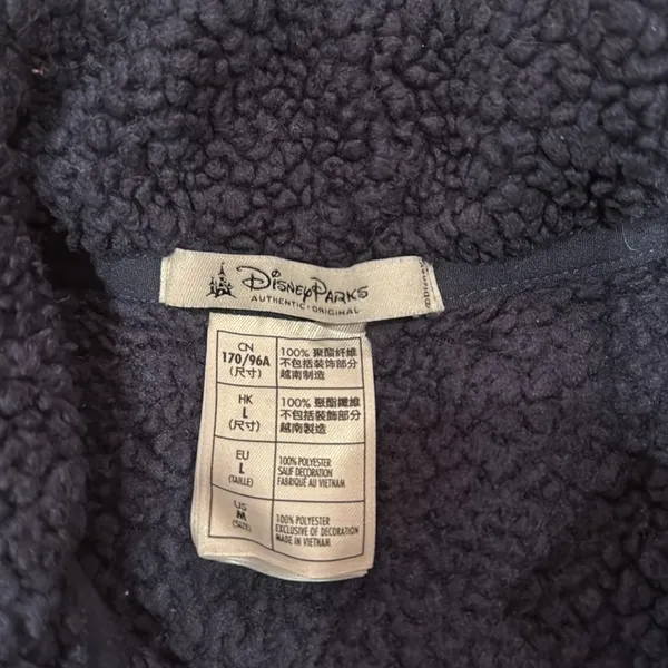 Disney Paris navy sherpa women’s size medium‎ - Image 4