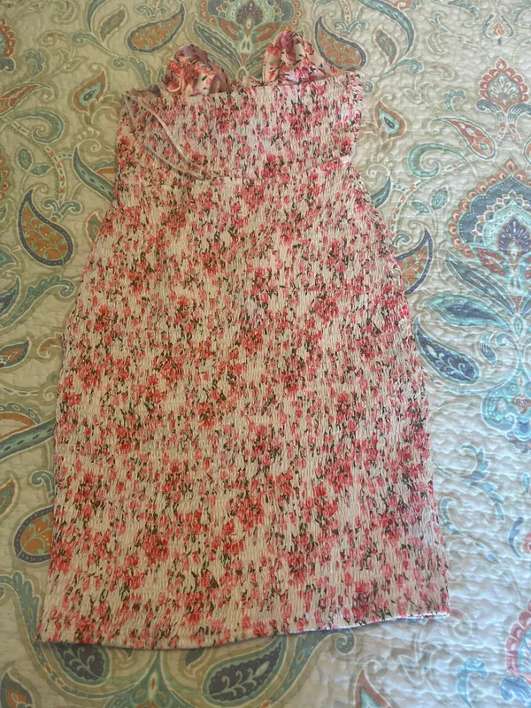 O. Vianca Floral Strapless Mini Dress - Image 3