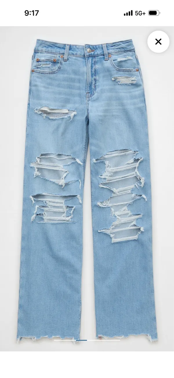 American Eagle High-Rise Straight Jeans - Image 3