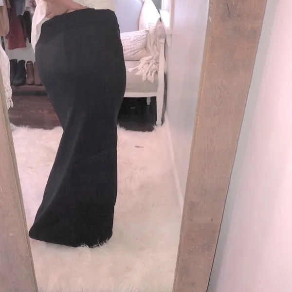 Boston Proper size small blue maxi skirt w/slit - Image 3