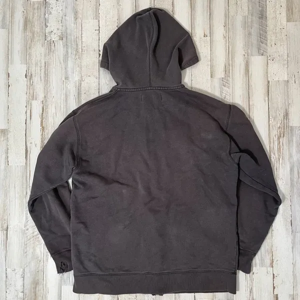 Vintage Y2K Old Navy San Francisco Gray Faded Thrashed Zip Hoodie‎ Womens Large - Image 4