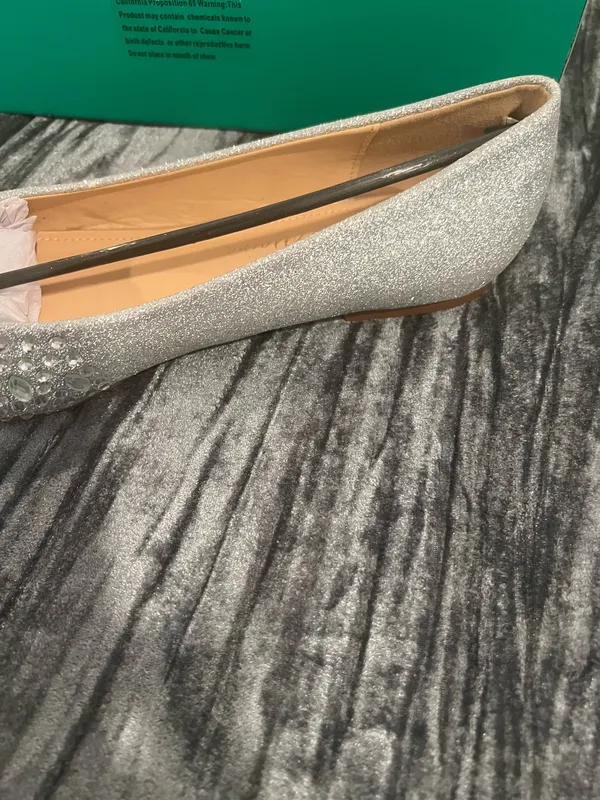 Elegant Silver Women's Flats by Lauren Lorraine - Image 2
