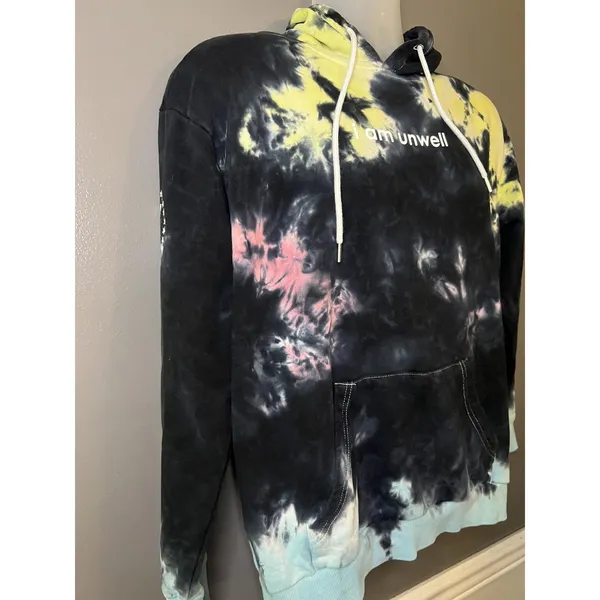 Barstool Sports Hoodie Womens Large Tie Dye I Am Unwell Call Her Daddy Graphic - Image 3
