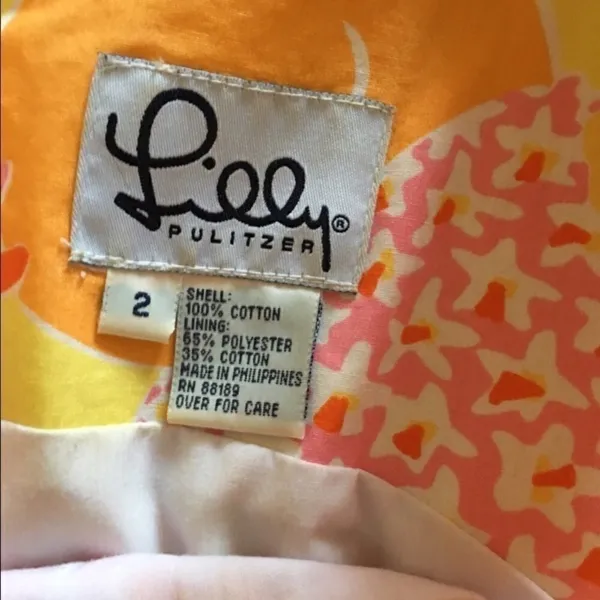 Vintage Lilly Pulitzer Sunrise Pina Colada Shift Dress Pineapple Print Size 2 - Image 5
