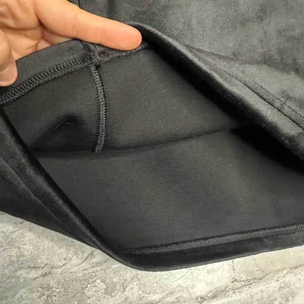 Lululemon Scuba High Rise Mini Skirt Velvet NWT Size Large (BLACK) LW8AL9S - Image 3