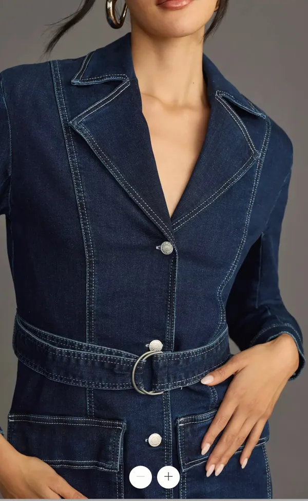 Pilcro denim blazer dress - Image 4