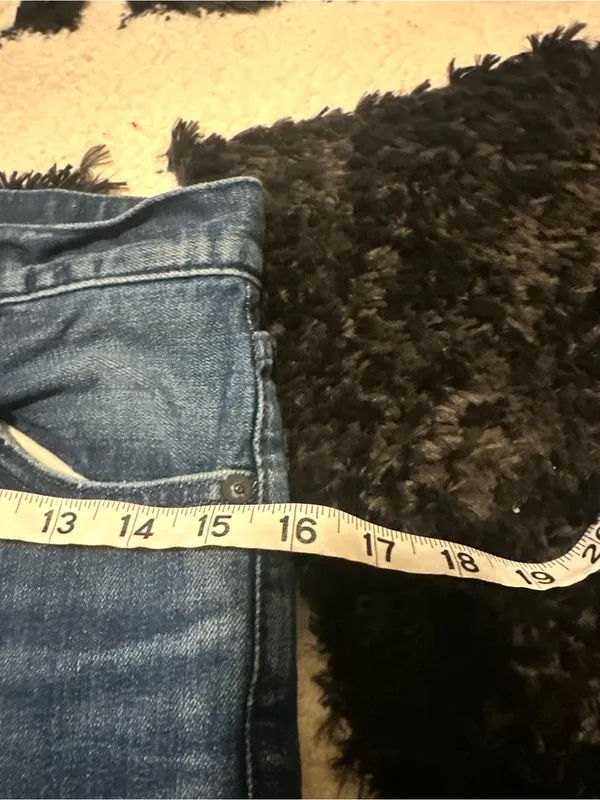 Moussy vintage designer made in Japan raw hem medium wash jeans size 27 - Image 7