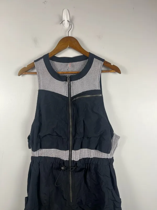 Free People Inhale Jumpsuit Womens Cargo Utility One Piece FP Movement large - Image 3