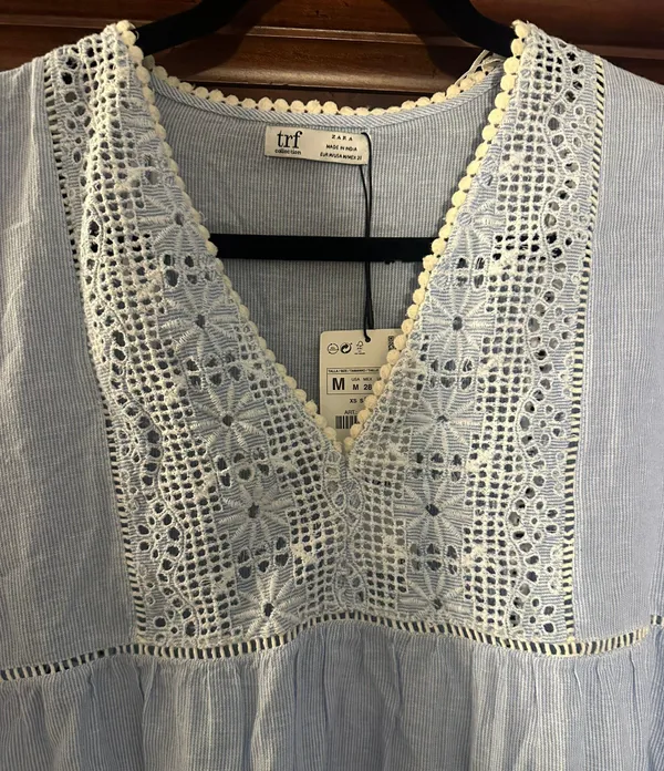 ZARA Eyelet Dress - Image 4