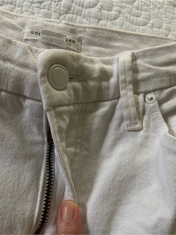 Good American White Wide-Leg Jeans Size 14/32 (fits like a size 8/10) - Image 6