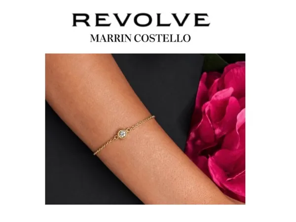 Revolve x MARRIN COSTELLO Soleil Bracelet White Topaz, Sterling Silver/ 14k Gold - Image 2